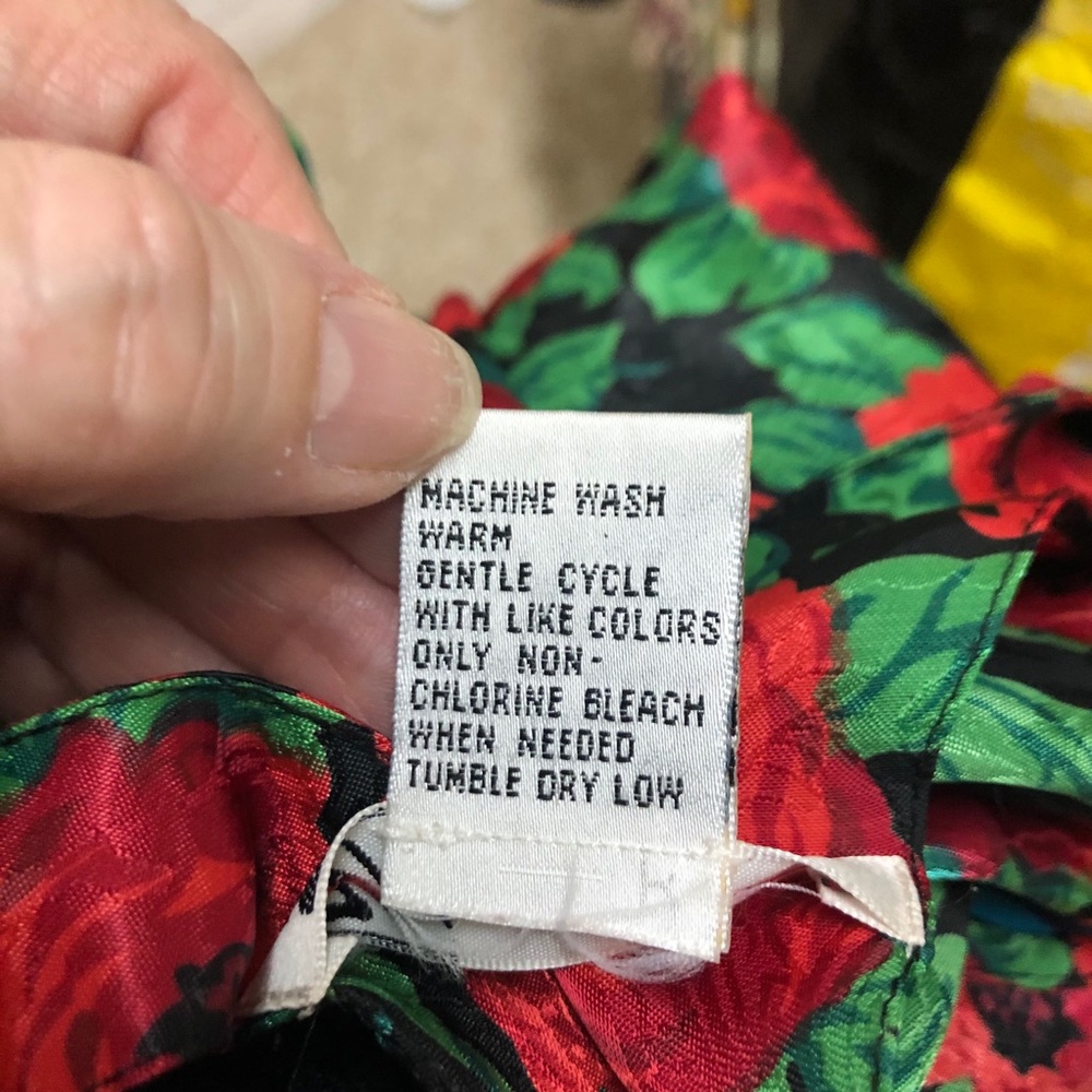 2 Piece Gown/Kimono Robe Set Small Roses - Picture 6 of 11
